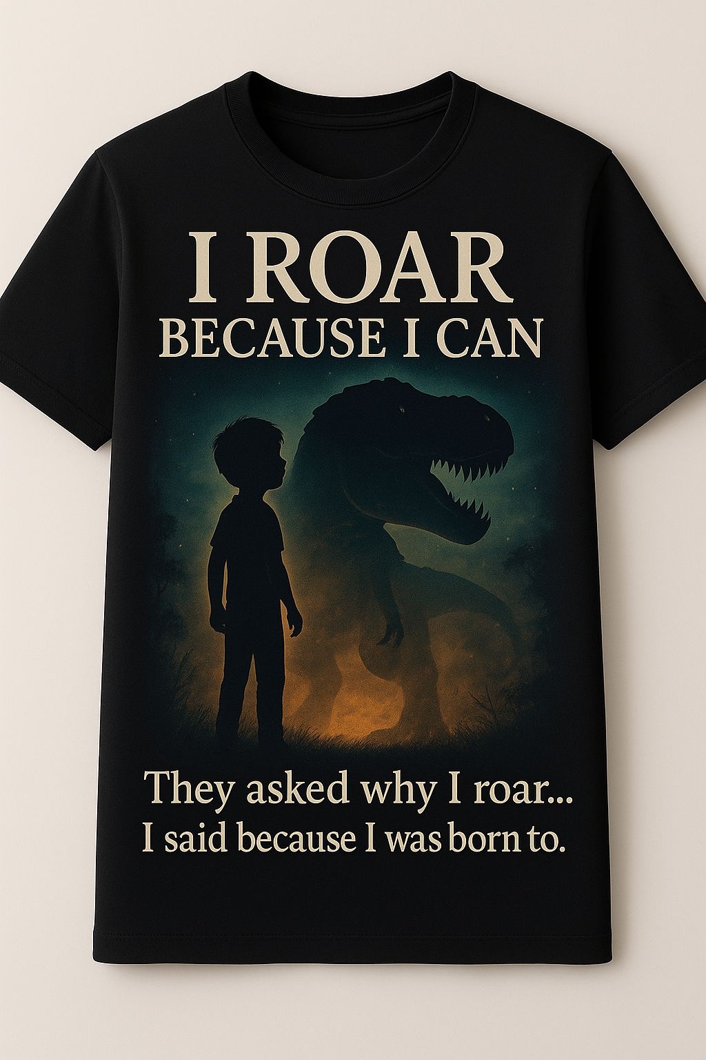 I Roar Because I Can – Boys T-Shirt (3–10 yrs)
