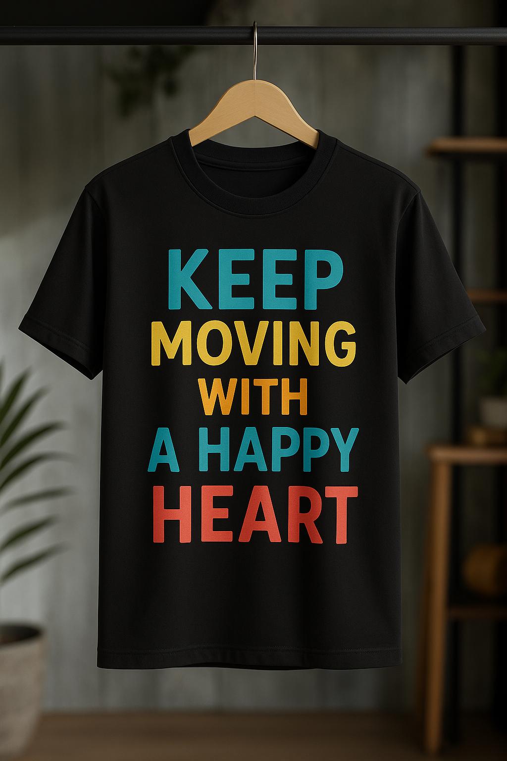 Keep Moving with a Happy Heart-Teen T-Shirt(11-17yrs)