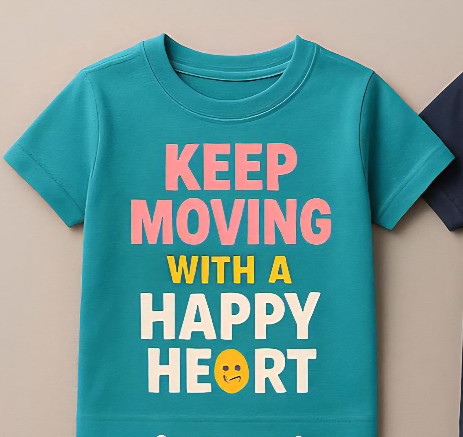 Keep Moving with a Happy Heart – Boys T-Shirt (3–7 yrs)